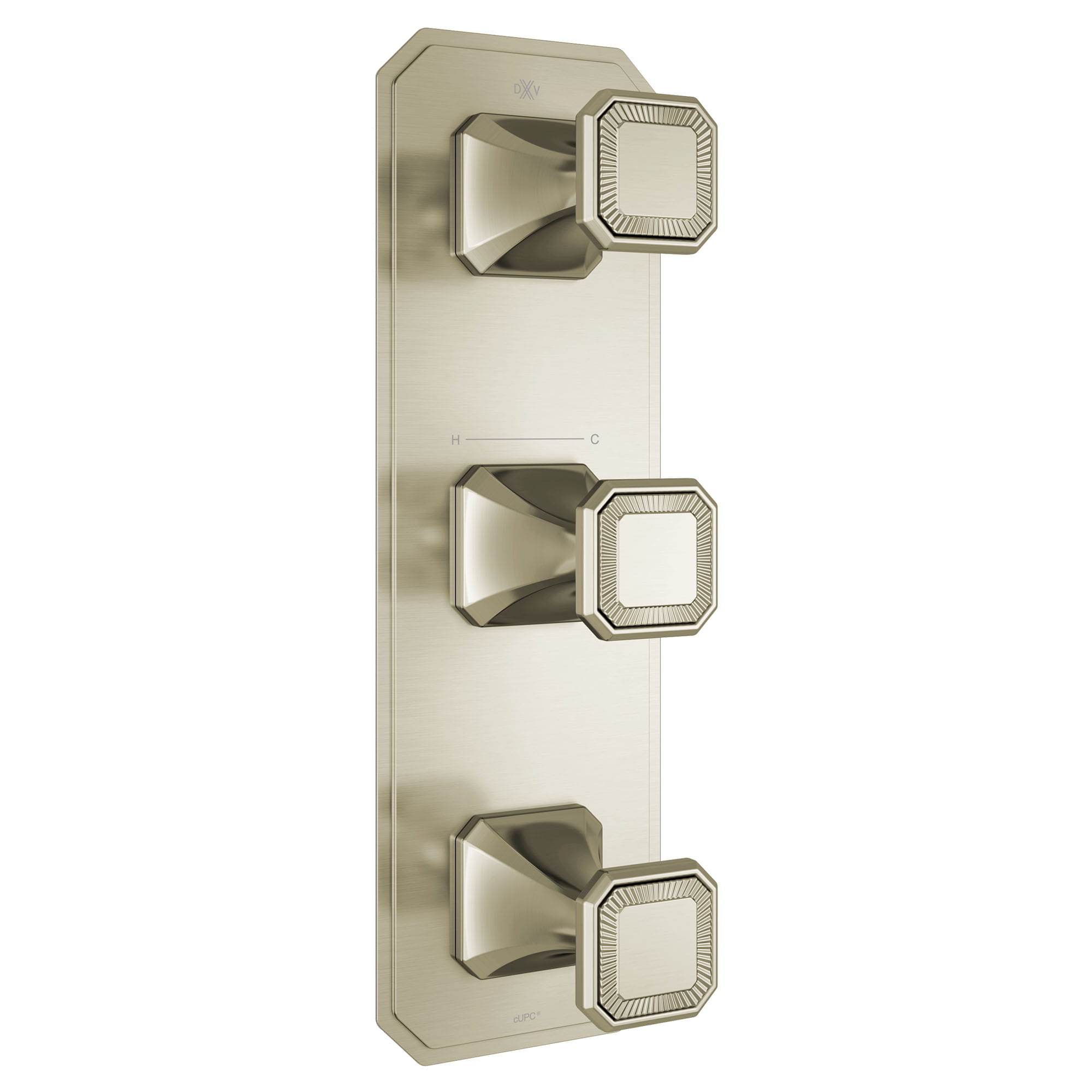 Belshire 3-Handle Thermostatic Valve Trim Only with Cushion Handles